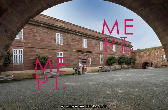 : Courtyard of Honour, Citadelle de Belfort, Belfort, France : Courtyard of Honour, Citadelle de Belfort, Belfort, France