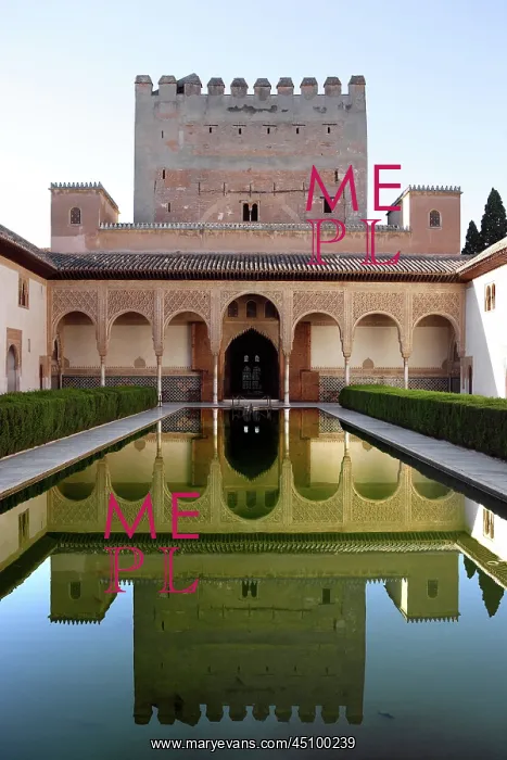 : Courtyard of the Myrtles, Comares Palace, Alhambra : Courtyard of the Myrtles, Comares Palace, Alhambra