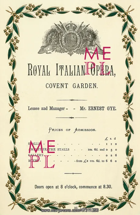: Covent Garden Advert : Covent Garden Advert