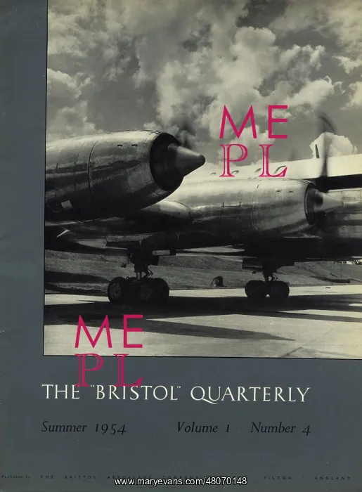 : The front cover of The aeBristoln Quarterly Spring 1954 : The front cover of The aeBristoln Quarterly Spring 1954