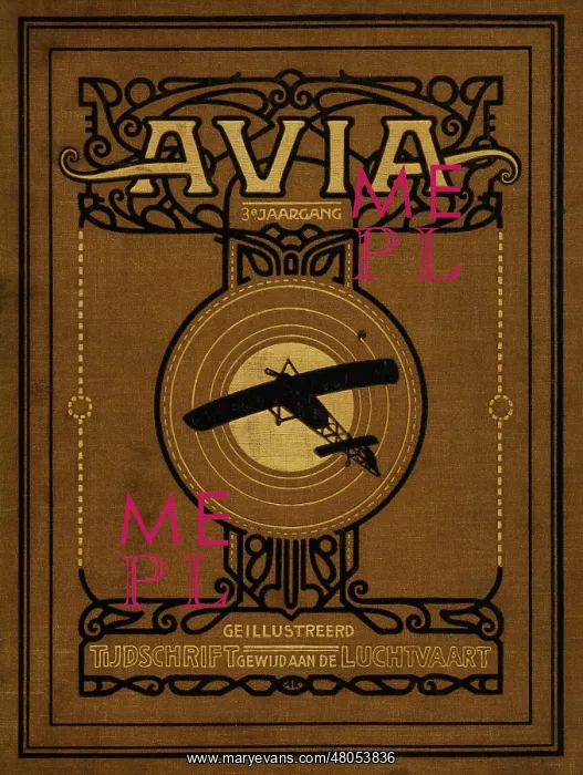  : The front cover of Avia 1913