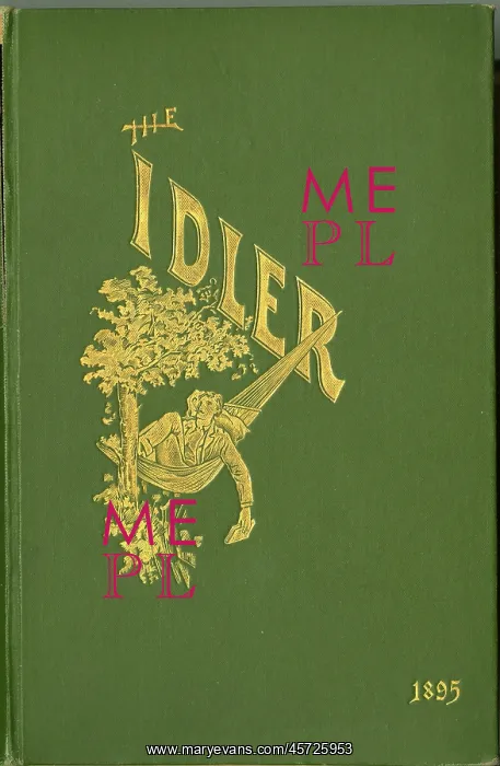 : Cover - bound volume of The Idler magazine : Cover - bound volume of The Idler magazine