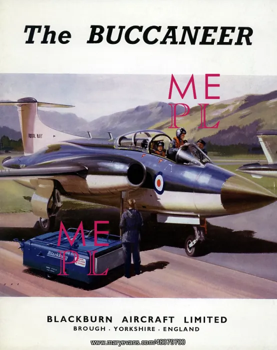 : Cover of brochure for the Blackburn Buccaneer : Cover of brochure for the Blackburn Buccaneer