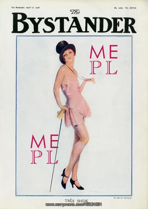 : Front cover of The Bystander 1928 : Front cover of The Bystander 1928