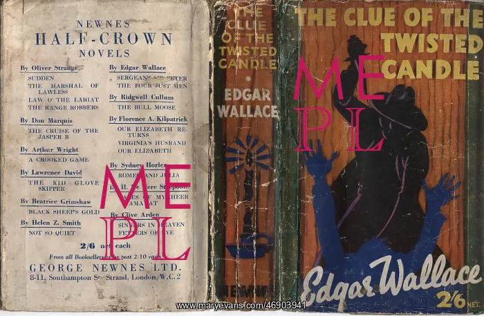 : Front cover of The Clue of the Twisted Candle by Edgar Walla : Front cover of The Clue of the Twisted Candle by Edgar Walla