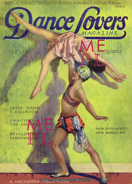 : Cover of Dance magazine, April 1924 : Cover of Dance magazine, April 1924