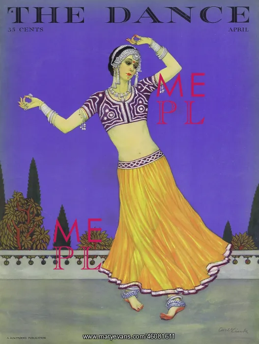 : Cover of Dance Magazine, April 1927 : Cover of Dance Magazine, April 1927