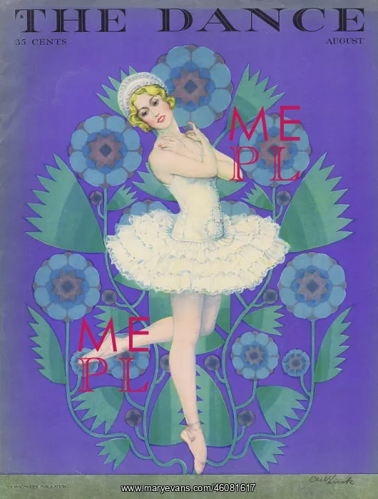 : Cover of Dance Magazine, August 1927 : Cover of Dance Magazine, August 1927