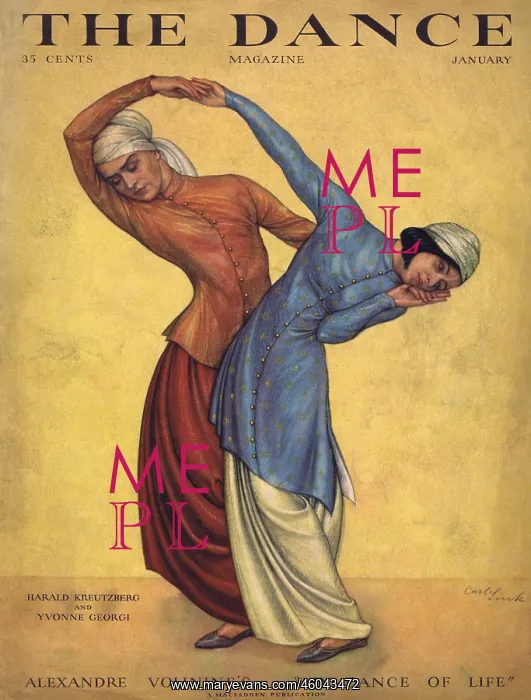 : Cover of Dance magazine, January 1930 : Cover of Dance magazine, January 1930