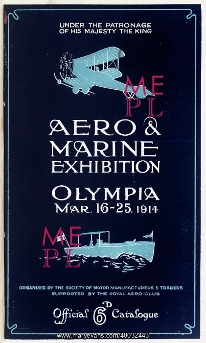: Cover design, Aero & Marine Exhibition : Cover design, Aero & Marine Exhibition