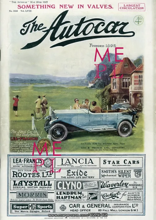  : Cover design, The Autocar Magazine