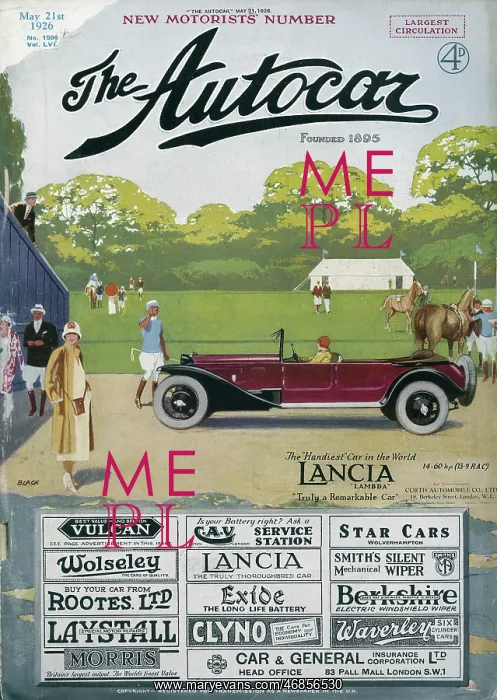  : Cover design, The Autocar Magazine