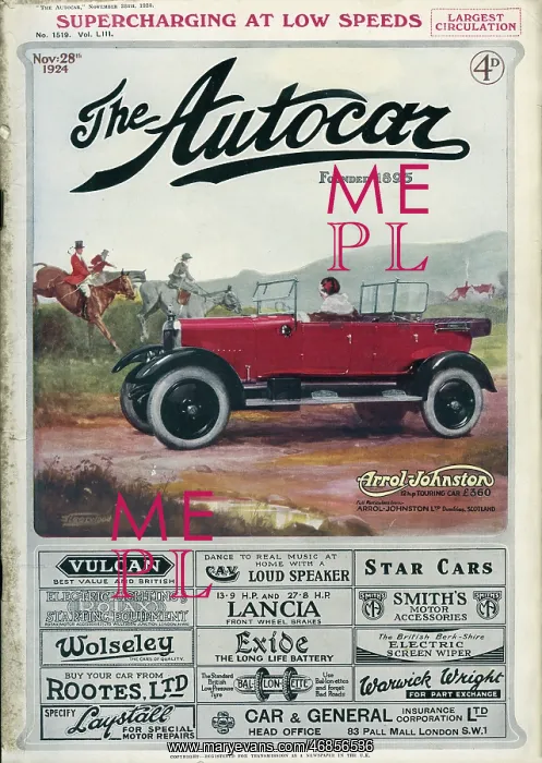 : Cover design, The Autocar Magazine