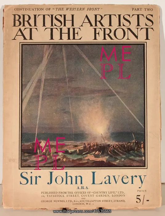 : Cover design, British Artists at the Front : Cover design, British Artists at the Front
