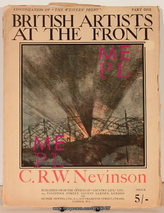 : Cover design, British Artists at the Front : Cover design, British Artists at the Front