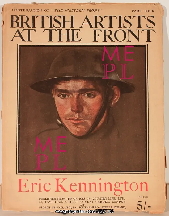 : Cover design, British Artists at the Front : Cover design, British Artists at the Front