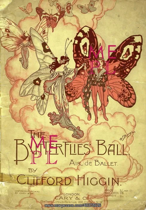 : Cover design for The Butterflies Ball : Cover design for The Butterflies Ball