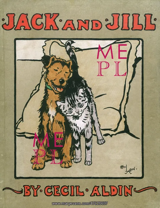 : Cover design by Cecil Aldin, Jack and Jill : Cover design by Cecil Aldin, Jack and Jill