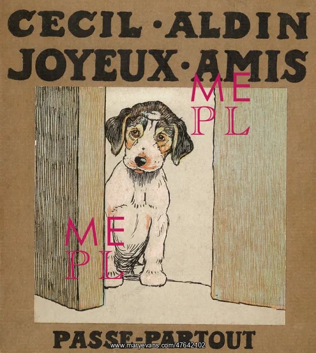 : Cover design, Cecil Aldin, Joyeux Amis, Passepartout : Cover design, Cecil Aldin, Joyeux Amis, Passepartout