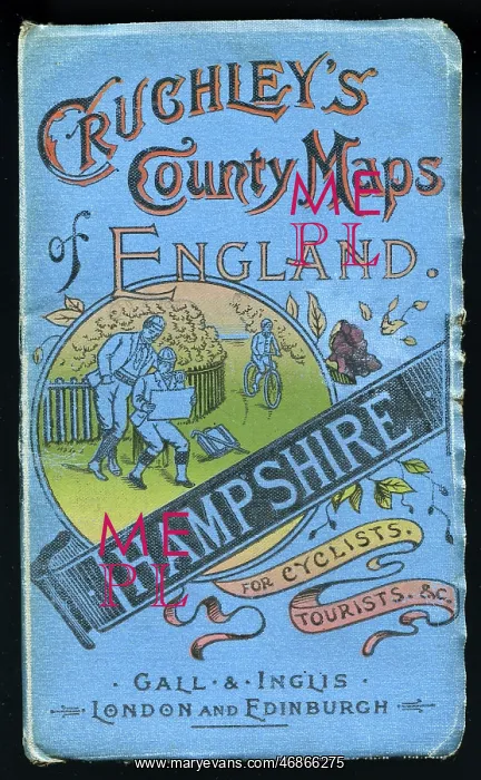 : Cover design, county map of Hampshire : Cover design, county map of Hampshire