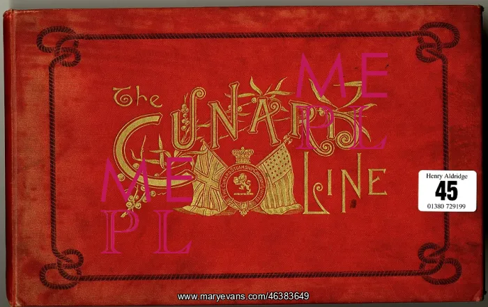 : Cover design, The Cunard Line : Cover design, The Cunard Line