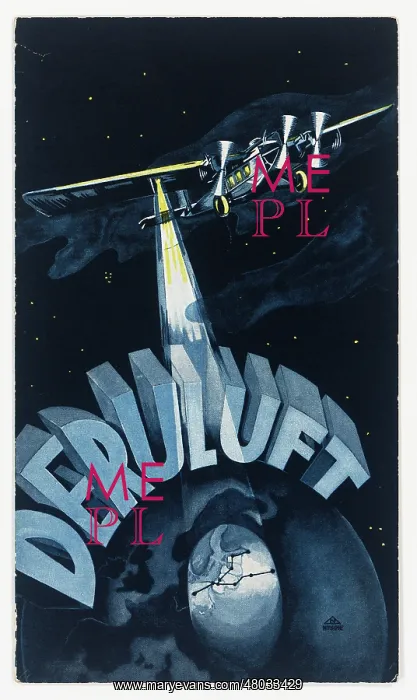 : Cover design, Deruluft timetable : Cover design, Deruluft timetable