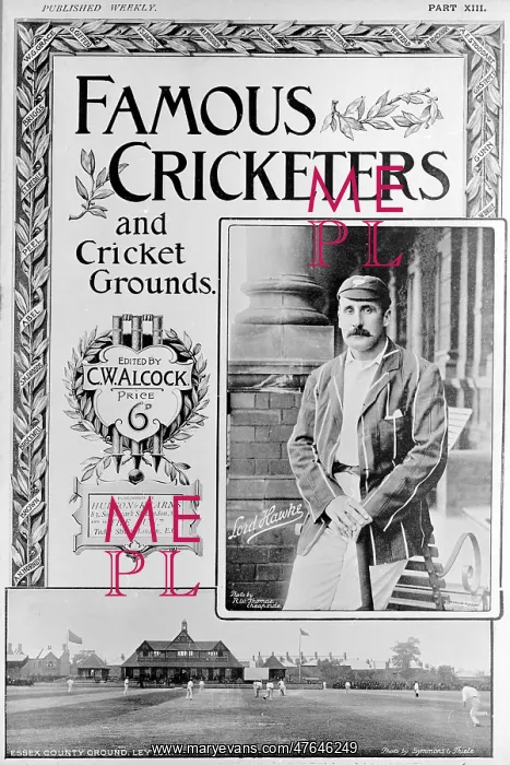: Cover design, Famous Cricketers and Cricket Grounds, XIII : Cover design, Famous Cricketers and Cricket Grounds, XIII