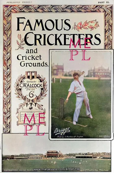 : Cover design, Famous Cricketers and Cricket Grounds, XI : Cover design, Famous Cricketers and Cricket Grounds, XI