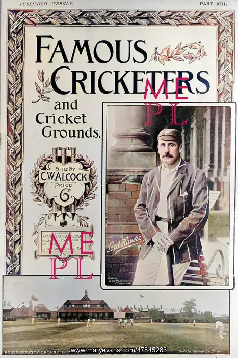 : Cover design, Famous Cricketers and Cricket Grounds, XIII : Cover design, Famous Cricketers and Cricket Grounds, XIII