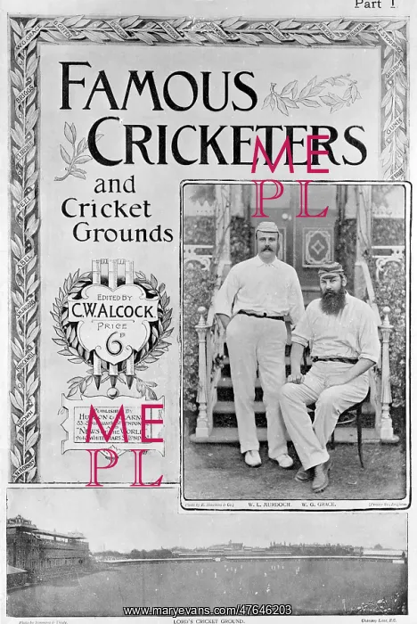 : Cover design, Famous Cricketers and Cricket Grounds, I : Cover design, Famous Cricketers and Cricket Grounds, I