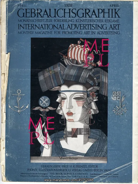 : Cover design, Gebrauchsgraphik, advertising art magazine : Cover design, Gebrauchsgraphik, advertising art magazine