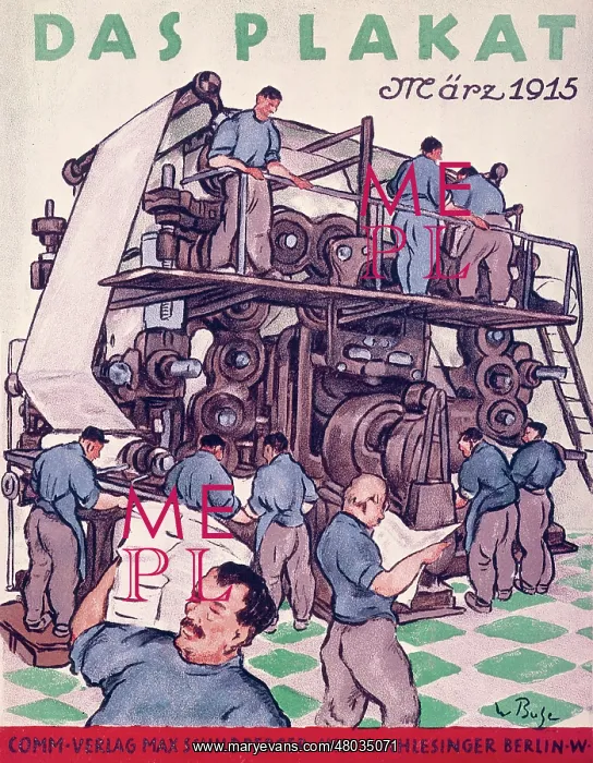 : Cover design, German newspaper industry : Cover design, German newspaper industry