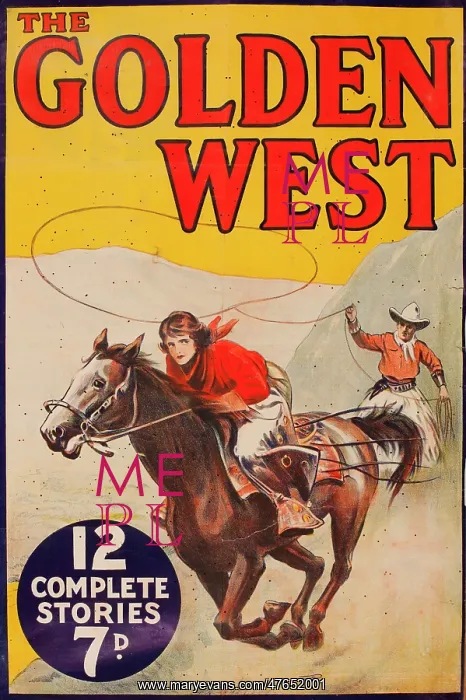 : Cover design, The Golden West : Cover design, The Golden West
