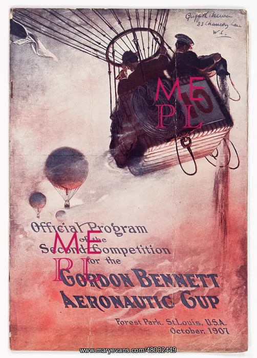 : Cover design, Gordon Bennett Aeronautic Cup : Cover design, Gordon Bennett Aeronautic Cup