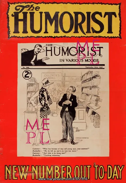 : Cover design, The Humorist : Cover design, The Humorist