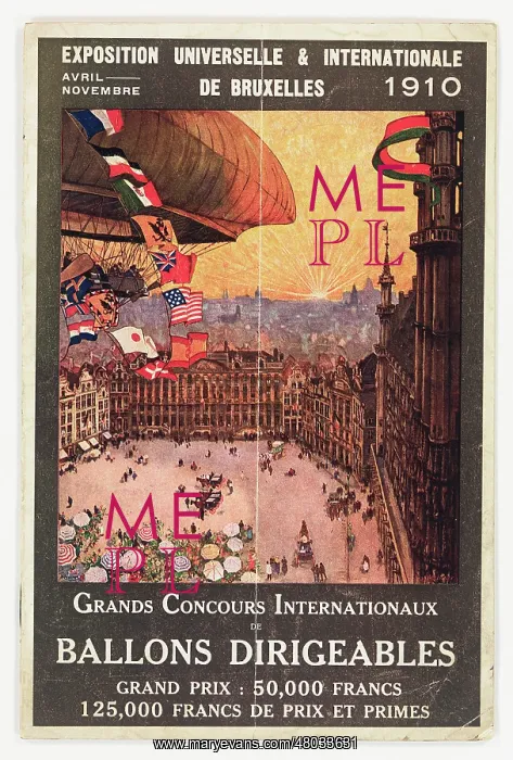 : Cover design, International Exhibition, Brussels : Cover design, International Exhibition, Brussels