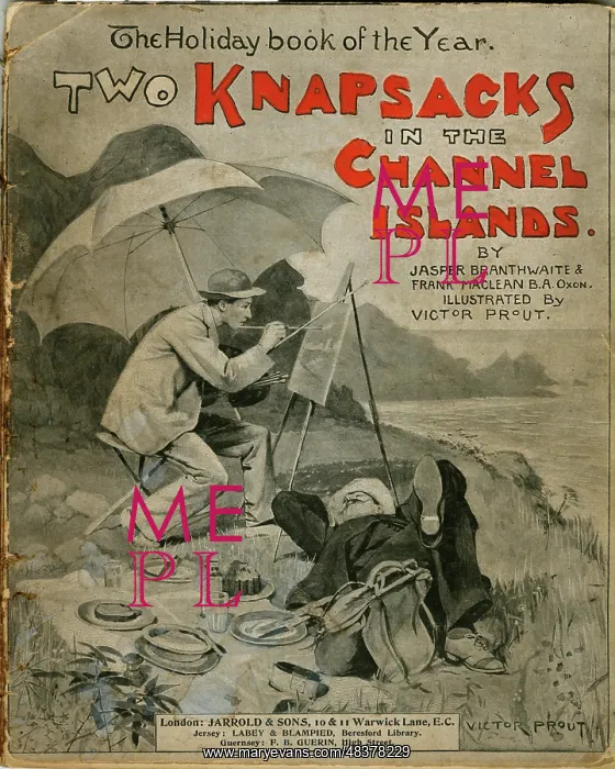 : Cover design, Two Knapsacks in the Channel Islands : Cover design, Two Knapsacks in the Channel Islands