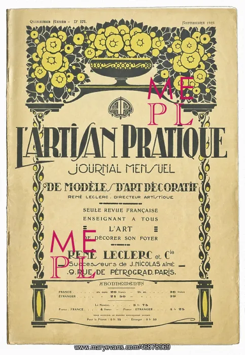: Cover design, L'Artisan Pratique : Cover design, L'Artisan Pratique