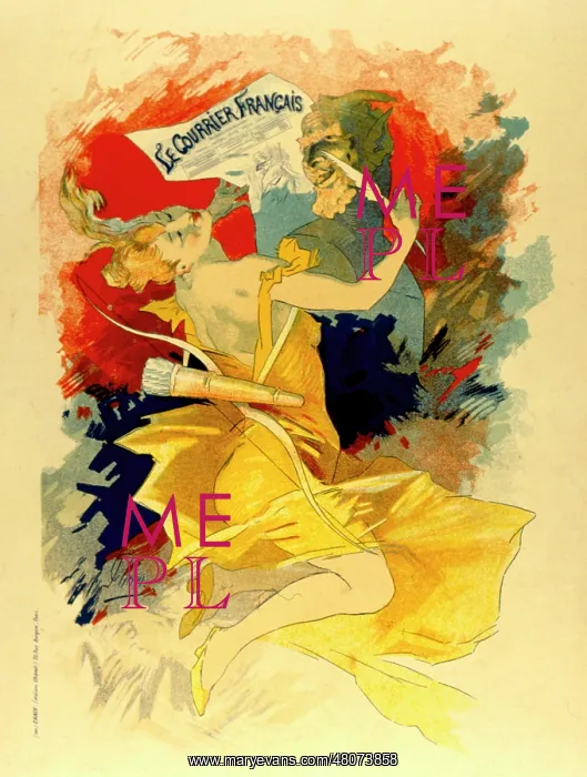 : Cover design, Le Courrier Francais : Cover design, Le Courrier Francais