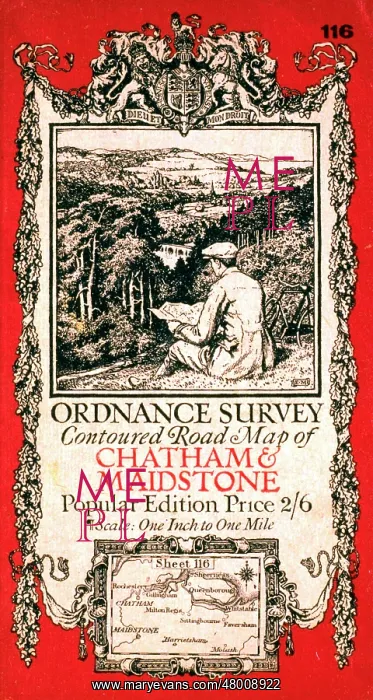 : Cover design for map of Chatham and Maidstone : Cover design for map of Chatham and Maidstone