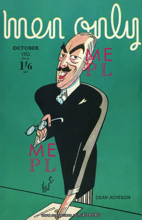 : Cover design, Men Only, Dean Acheson : Cover design, Men Only, Dean Acheson