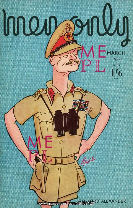: Cover design, Men Only, Field Marshal Alexander : Cover design, Men Only, Field Marshal Alexander