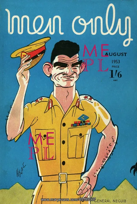 : Cover design, Men Only, General Neguib : Cover design, Men Only, General Neguib