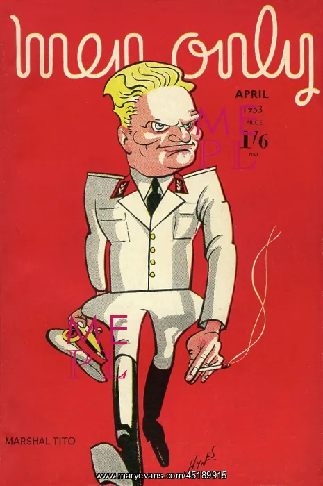 : Cover design, Men Only, Marshal Tito : Cover design, Men Only, Marshal Tito