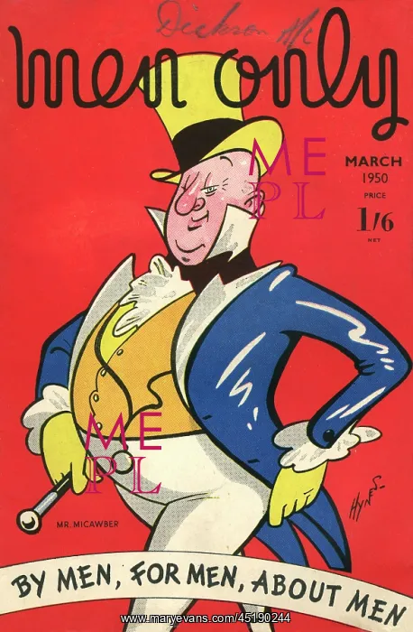 : Cover design, Men Only, Mr Micawber : Cover design, Men Only, Mr Micawber