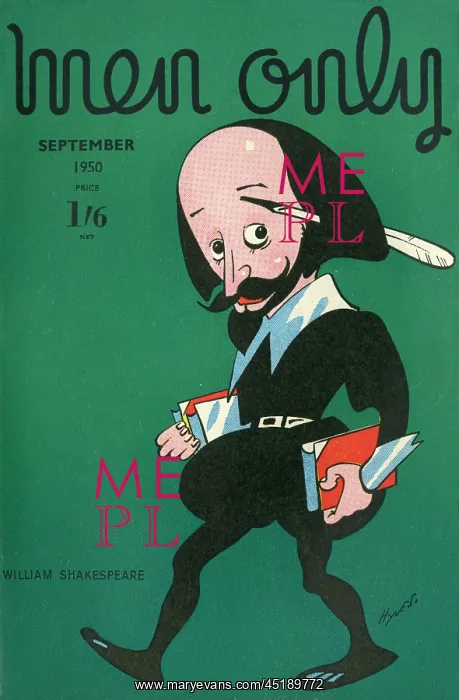 : Cover design, Men Only, William Shakespeare : Cover design, Men Only, William Shakespeare