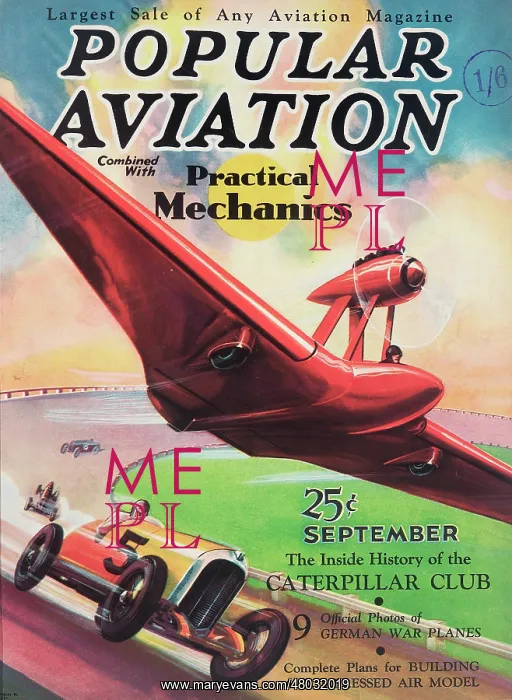 : Cover design, Popular Aviation Magazine : Cover design, Popular Aviation Magazine