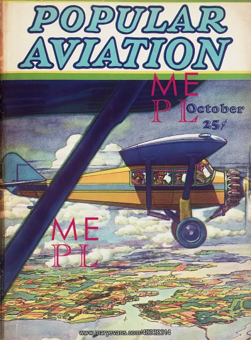 : Cover design, Popular Aviation Magazine : Cover design, Popular Aviation Magazine