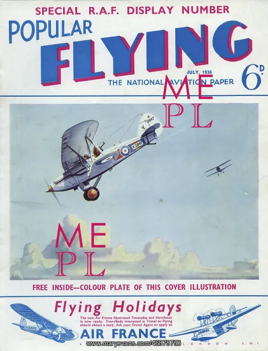: Cover design, Popular Flying : Cover design, Popular Flying