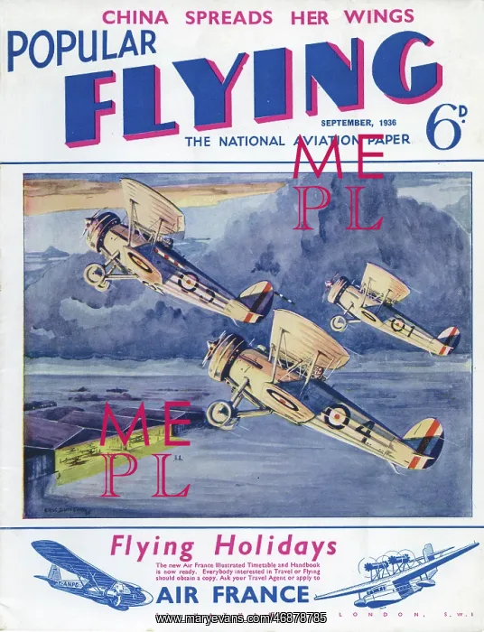 : Cover design, Popular Flying : Cover design, Popular Flying